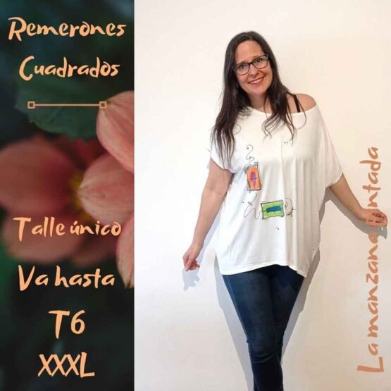 Remerones Cuadrados blanca