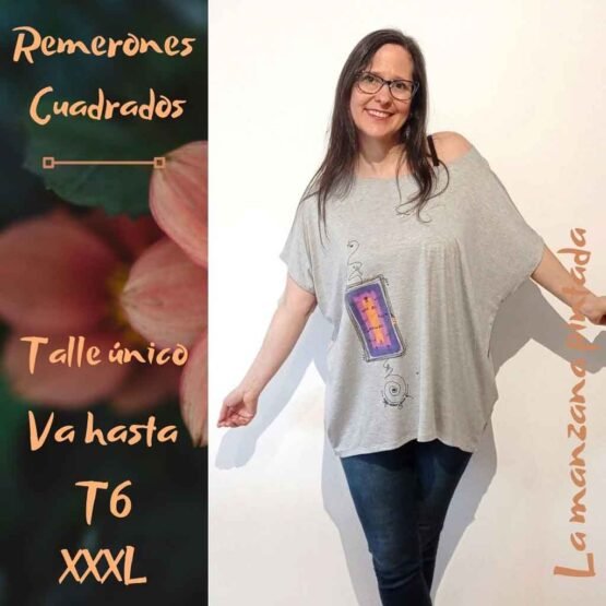 Remerones Cuadrados gris
