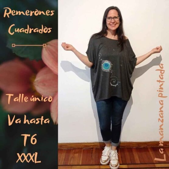 Remerones Cuadrados gris topo
