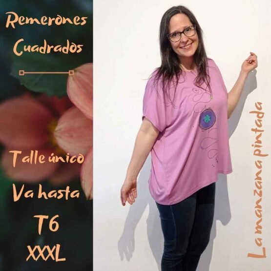 Remerones Cuadrados lila