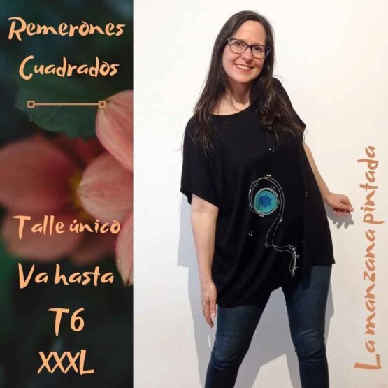 Remerones Cuadrados negro