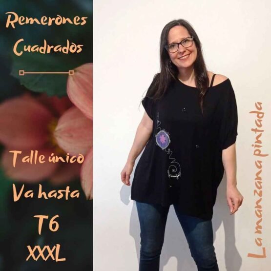 Remerones Cuadrados negro