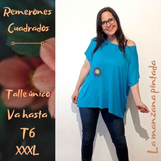 Remerones Cuadrados turquesa