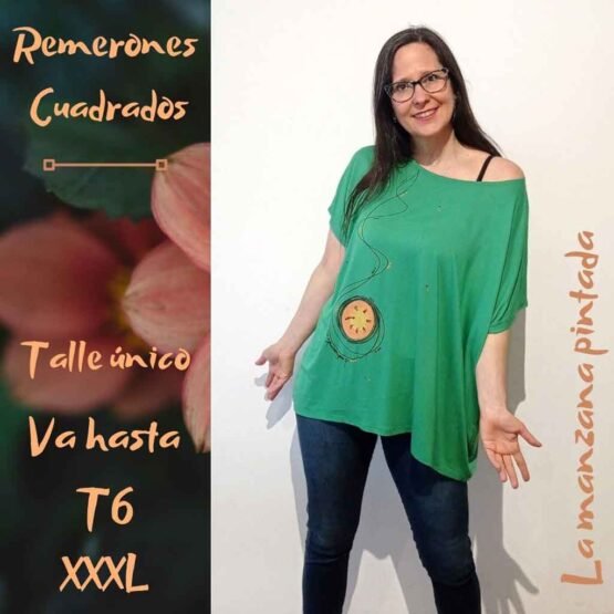 Remerones Cuadrados verde loro