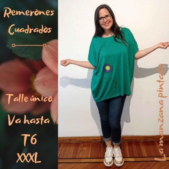 Remerones Cuadrados verde oscuro