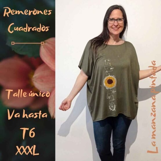 Remerones Cuadrados verde seco