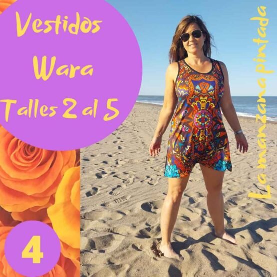 Vestidos Wara estampa 4