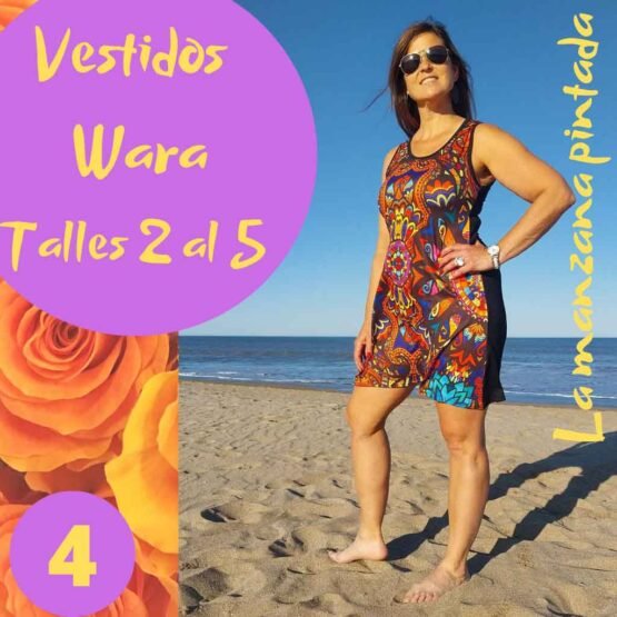 Vestidos Wara estampa 4