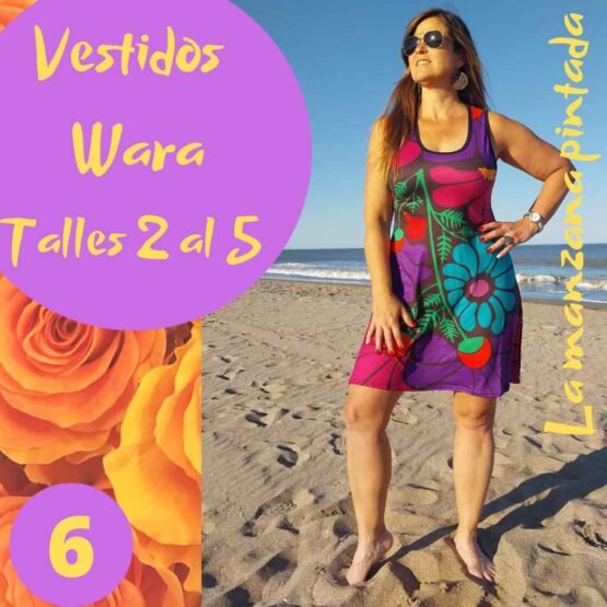 Vestidos Wara estampa 6