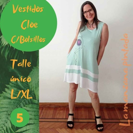 Vestidos Cloe verde agua