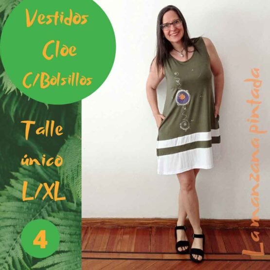Vestidos Cloe verde seco