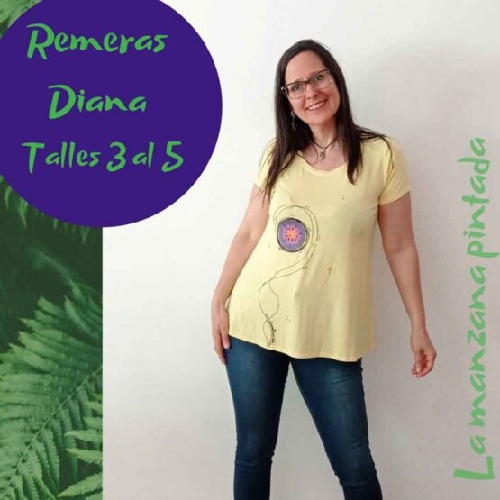 Remeras Diana amarillo