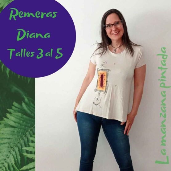 Remeras Diana crudo
