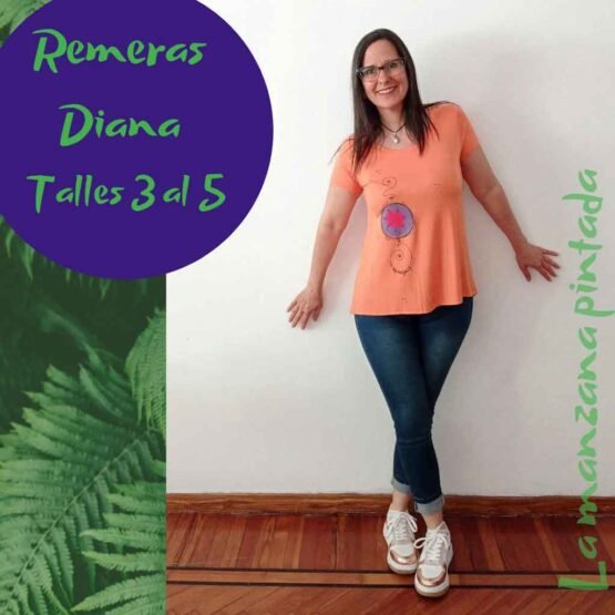 Remeras Diana naranja