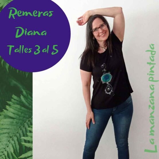 Remeras Diana negra