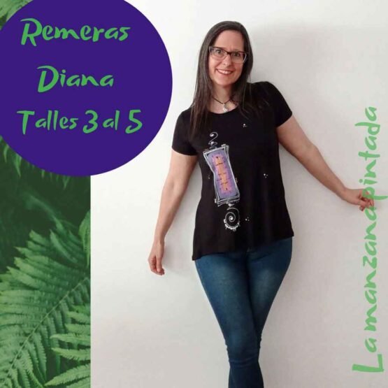 Remeras Diana negra