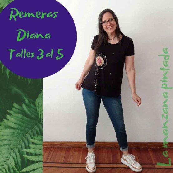 Remeras Diana negra