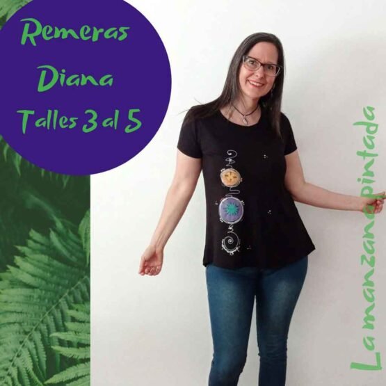 Remeras Diana negra