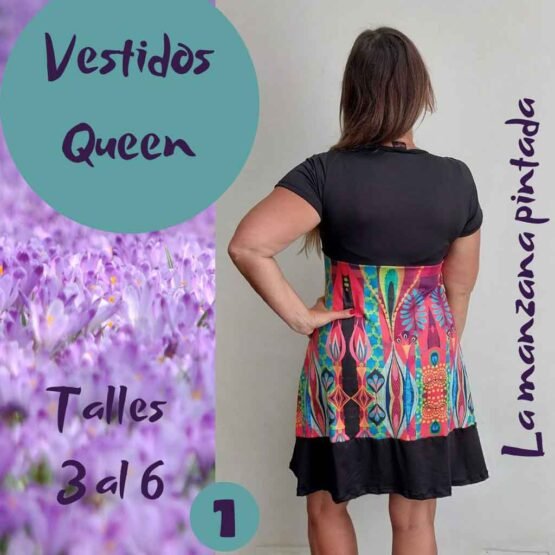 Vestidos Quenn estampa 1