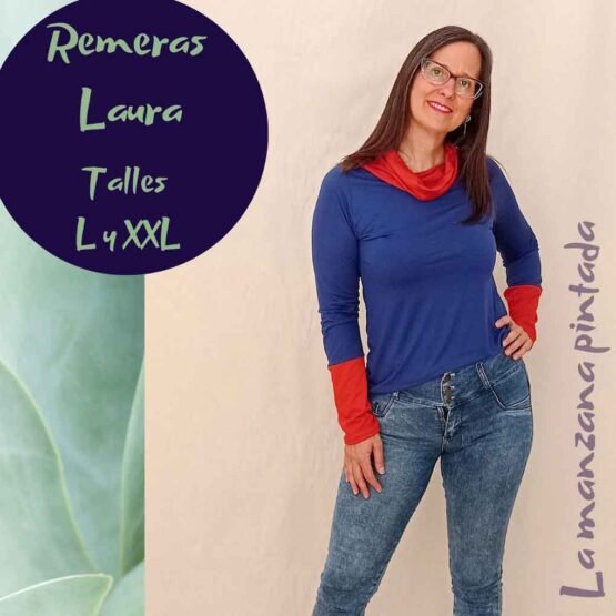 Remeras Laura azul