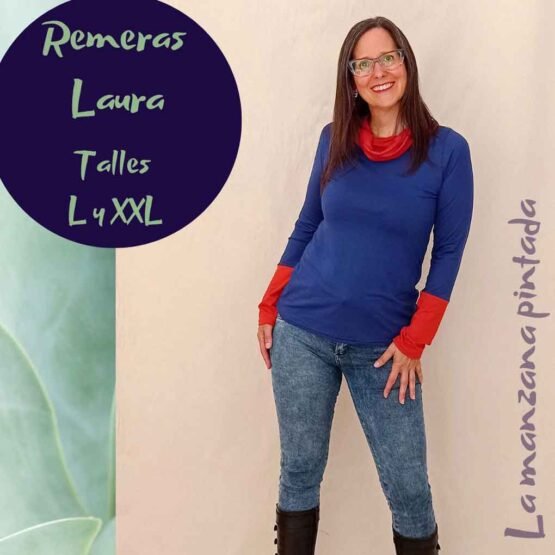 Remeras Laura azul