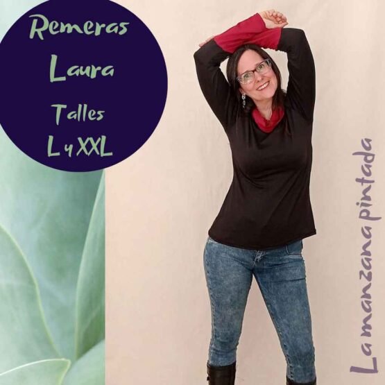 Remeras Laura negra