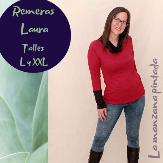 Remeras Laura roja