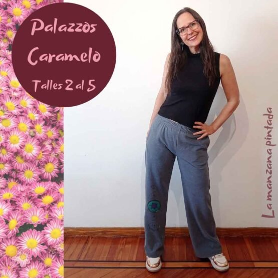 Palazzos Caramelo azul