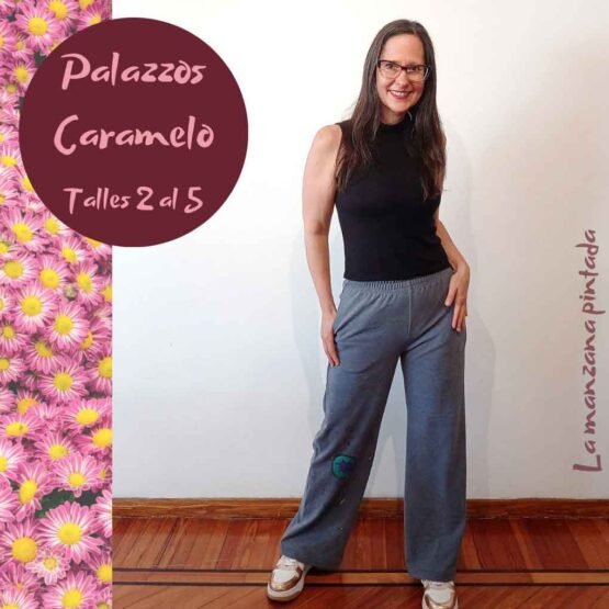 Palazzos Caramelo azul