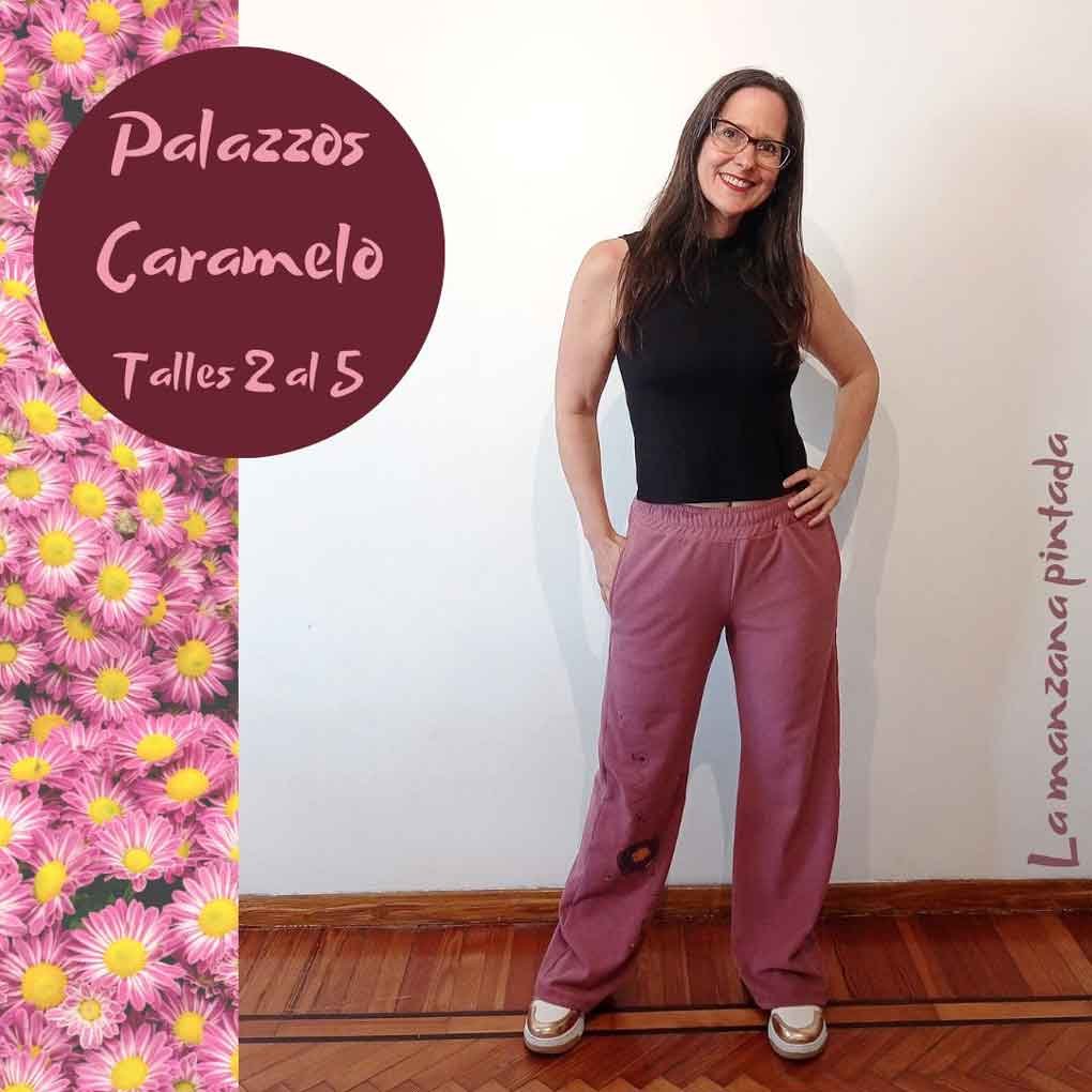 Palazzos Caramelo rosa