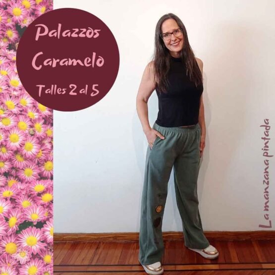 Palazzos Caramelo verde oscuro