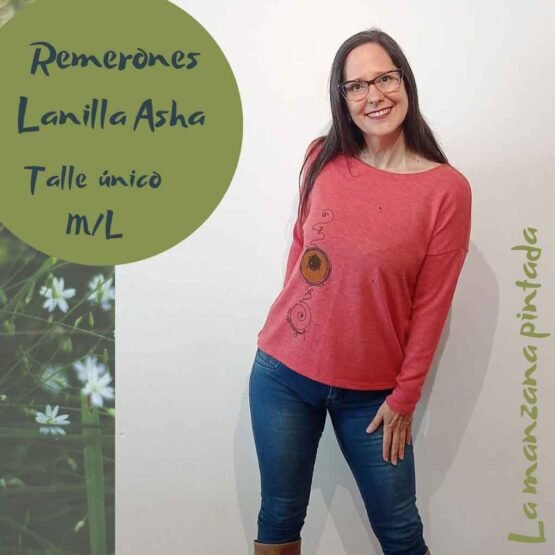 Remeras lanilla Asha ccoral
