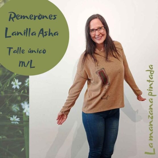 Remeras lanilla Asha dulce de leche