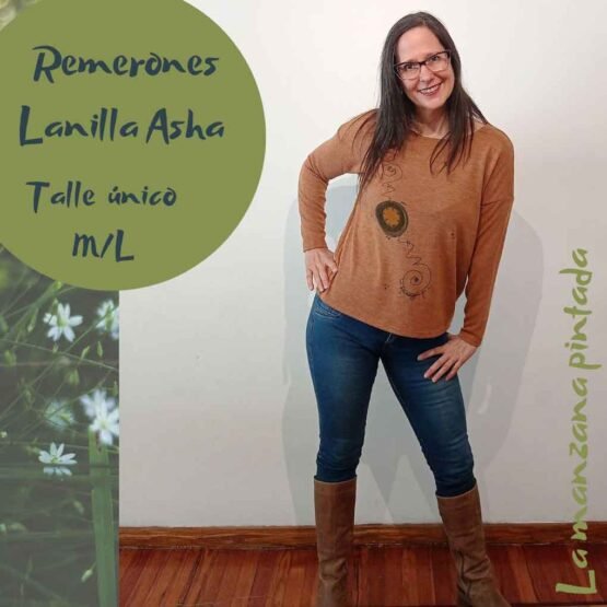 Remeras lanilla Asha ocre