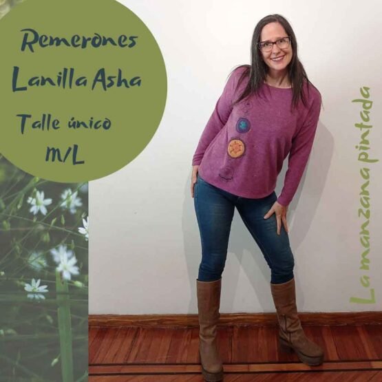 Remeras lanilla Asha rosa