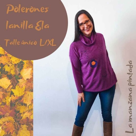 Polerones lanilla Ela Rosalila