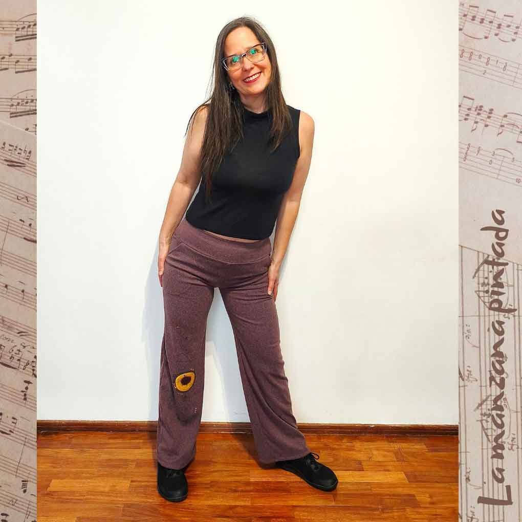 Pantalones Romero bordo
